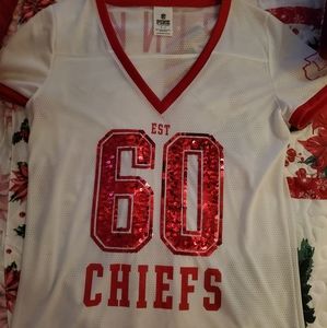 VS Pink Short Sleeve Varsity Tee